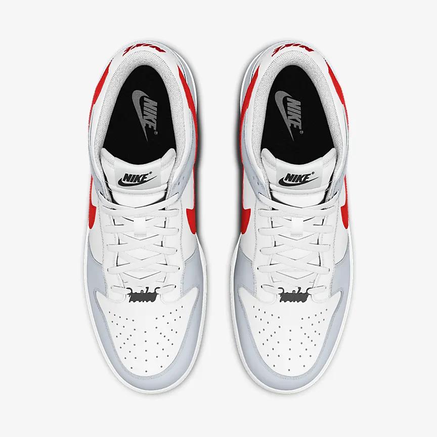 Giày Nike Dunk Low Unlocked By You Nữ Xám Đỏ